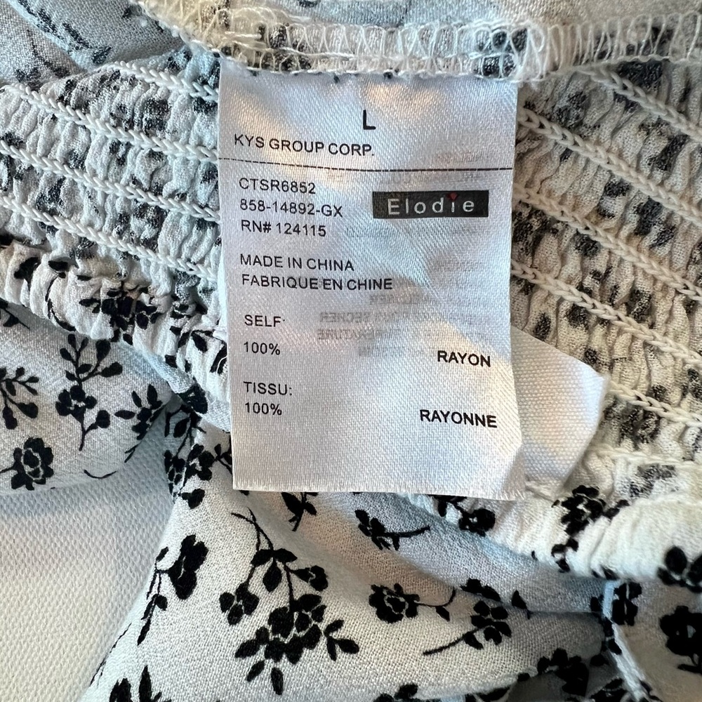 Elodie Nordstrom Off Shoulder Crop Top Ruched Puff sleeve - Picture 13 of 14
